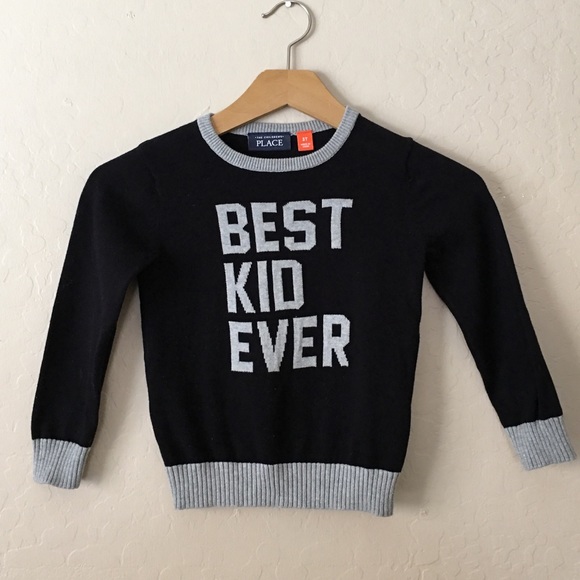 The Children's Place Other - BEST KID EVER TODDLER BOY SWEATER